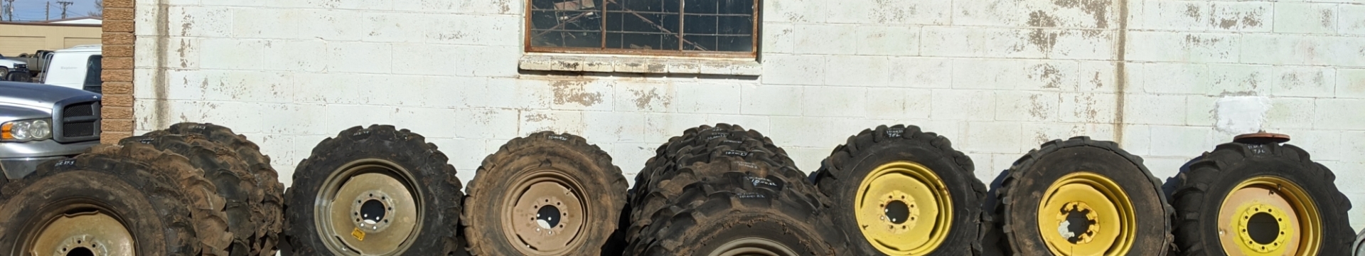Used sprinkler wheels and tires